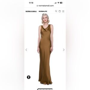 Norma Kamali Maria Gown NWT size L.